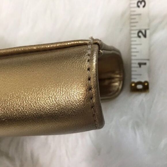 LK BENNET CU FLO Clutch Shoulder Bag Gold Metallic *New With Defects - Picture 7 of 8